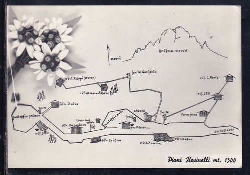 Cartolina piani resinelli - cartolina,
