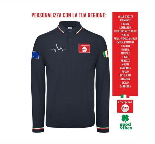 Polo manica lunga tricolore - polo,
