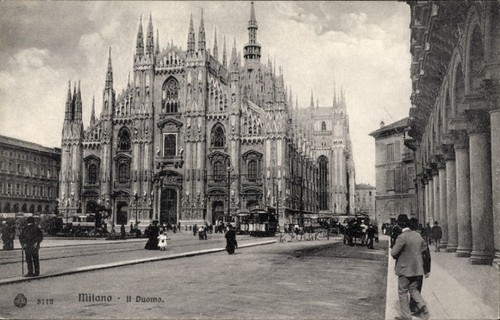 Cartolina milano - milano,