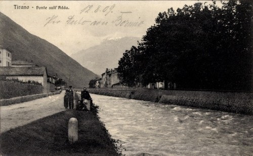 Cartolina tirano lombardia - cartolina,
