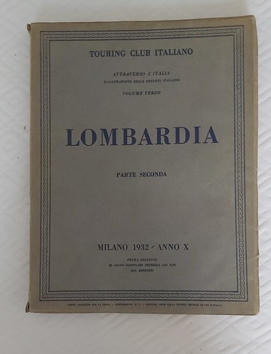 Lombardia touring 1932 - , vol