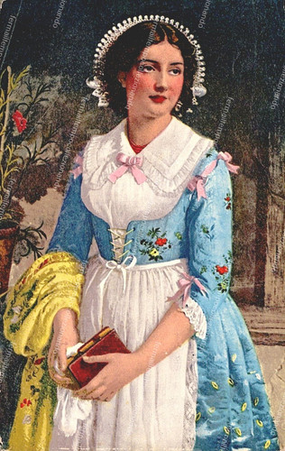 Da680 cartolina costume - cartolina,