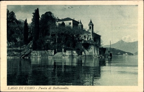 Cartolina lenno lago - cartolina, di
