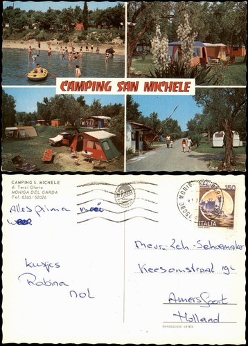 Cartolina moniga del - moniga, garda