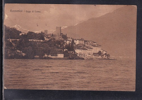 Cartolina rezzonico lago - cartolina, di