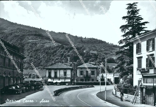 Bu173 cartolina asso stazione - cartolina,