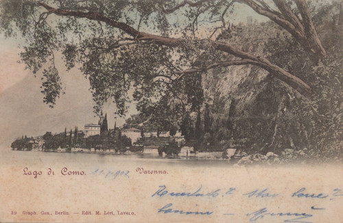 Cartolina varenna como - cartolina,