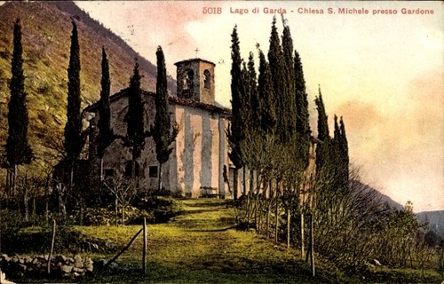 Cartolina gardone lago - lago, di