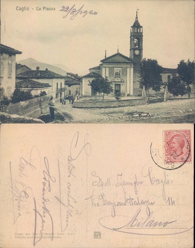 Caglio piazza animata primi - caglio,la,
