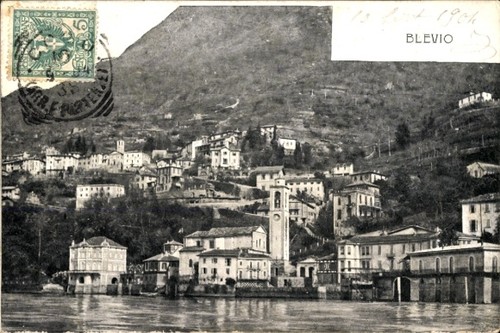 Cartolina blevio lombardia - blevio,