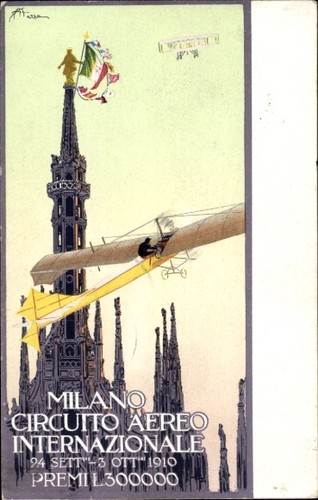 Cartolina artista milano - d'artista,