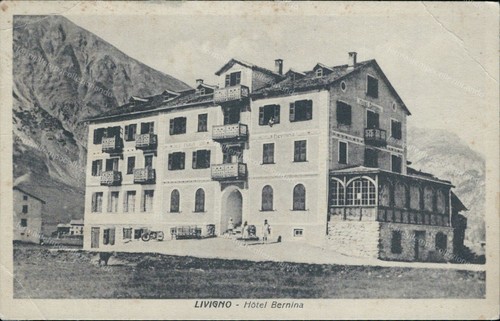 Cu186 cartolina livigno hotel - cu186,